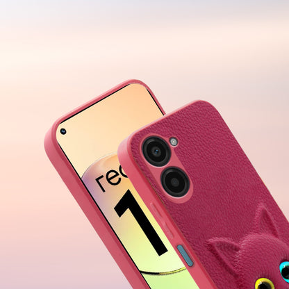 Pikkme Realme 10 4G Kitty Back Cover (Pink)