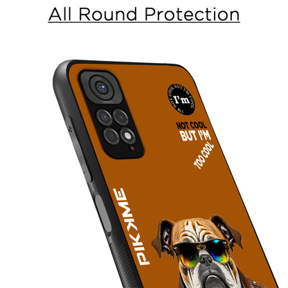 Pikkme Back Cover Pc Tpu + Printed Cool Funky Stylish Brown Dog Swag Raised Edges Camera Protection |Bumper Case For Redmi Note 11 (Design 10)