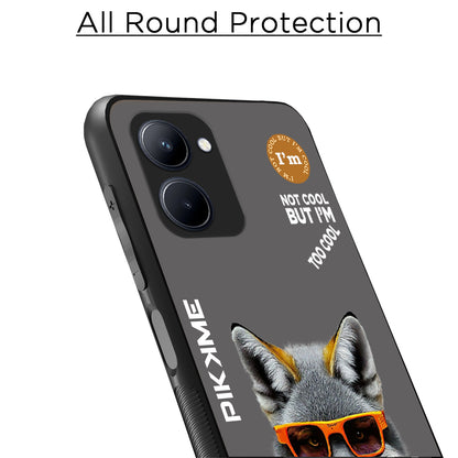 Pikkme Back Cover Pc Tpu + Printed Cool Funky Stylish Grey Wolf Swag Raised Edges Camera Protection |Bumper Case For Realme C33 (Design 01)