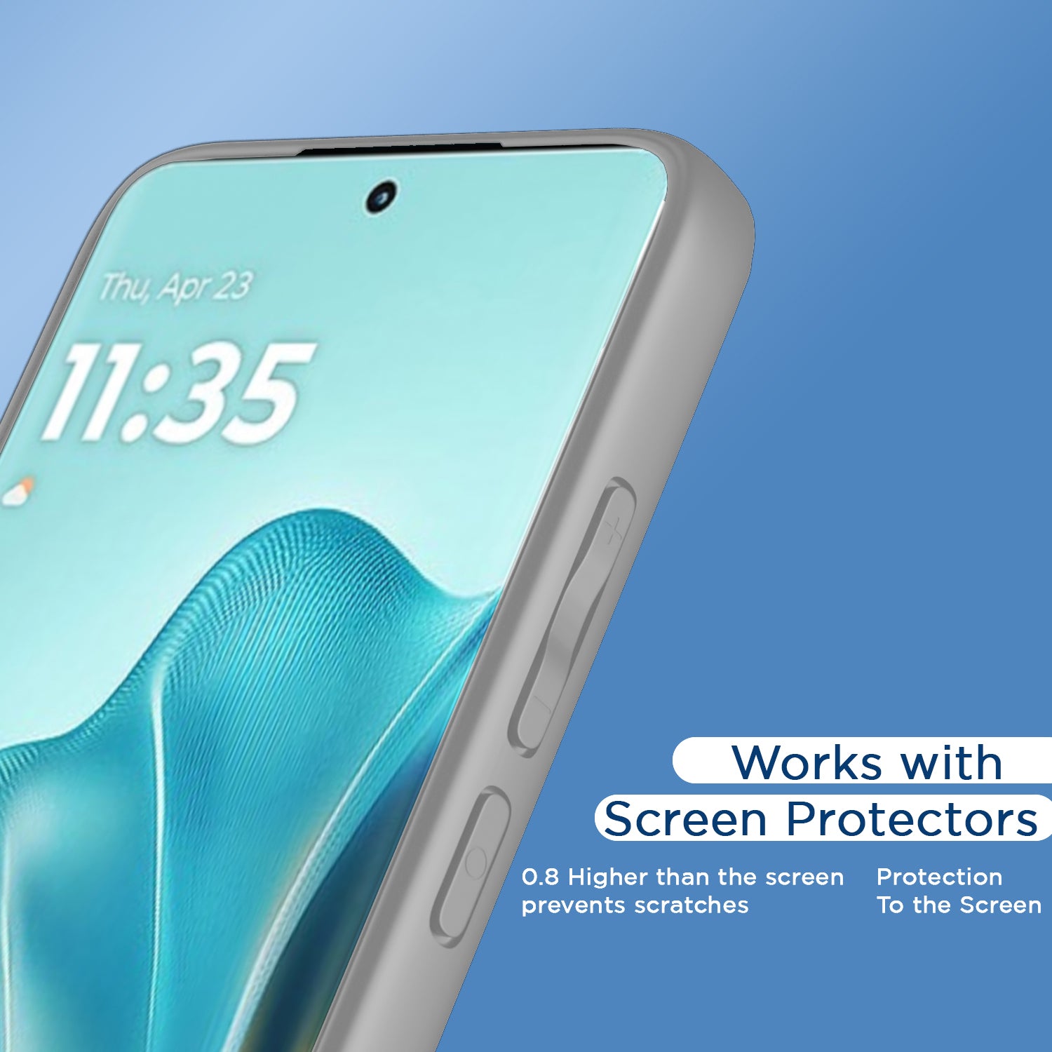 Pikkme Motorola Moto Edge 60 Fusion 5G Eagle 2 Back Cover (Grey)