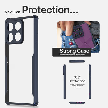 Pikkme Motorola Moto edge 60 Pro 5G Pro Eagle Back Cover (Blue)