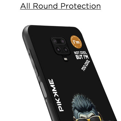 Pikkme Back Cover Pc Tpu + Printed Cool Funky Stylish Black Gorilla Swag Raised Edges Camera Protection |Bumper Case For Redmi Note 9 Pro (Design 07)