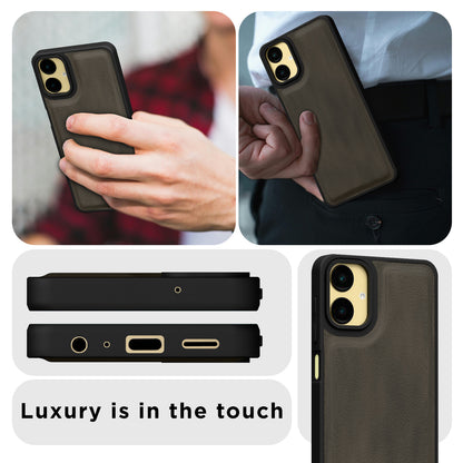 Pikkme Samsung Galaxy A06 Premium Super Soft-Touch Leatherback Case (Brown)