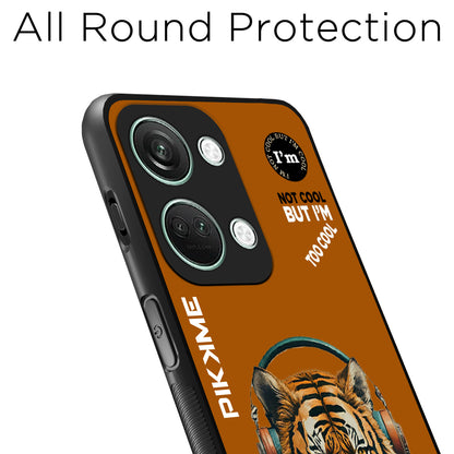 Pikkme Back Cover Pc Tpu + Printed Cool Funky Stylish Brown Tiger Swag Raised Edges Camera Protection |Bumper Case For OnePlus Nord 3 5G (Design 09)