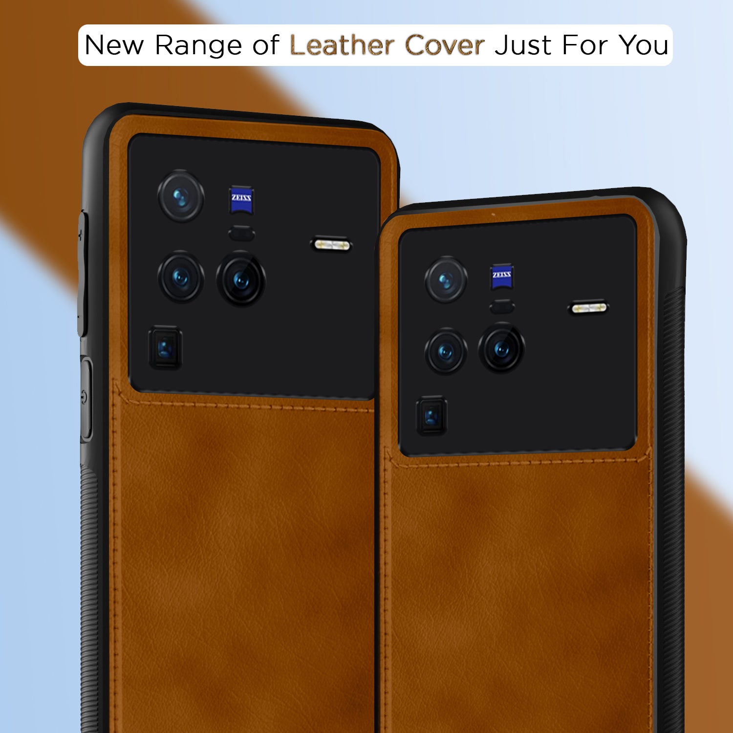 Pikkme Vivo X80 Pro Leatherback Back Case | Brown