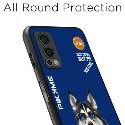 Pikkme Back Cover Pc Tpu + Printed Cool Funky Stylish Blue Dog Swag Raised Edges Camera Protection |Bumper Case For OnePlus Nord 2 5G (Design 08)