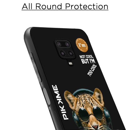 Pikkme Back Cover Pc Tpu + Printed Cool Funky Stylish Black Leopard Swag Raised Edges Camera Protection |Bumper Case For Redmi Note 9 Pro (Design 04)