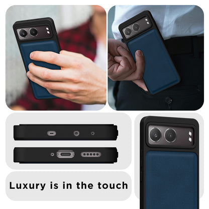 Pikkme OnePlus Nord 4 5G Premium Leatherback Case (Blue)