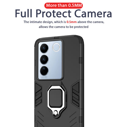 Pikkme Vivo V27 / V27 Pro 5G D5 Tough Armor Back Cover | Black