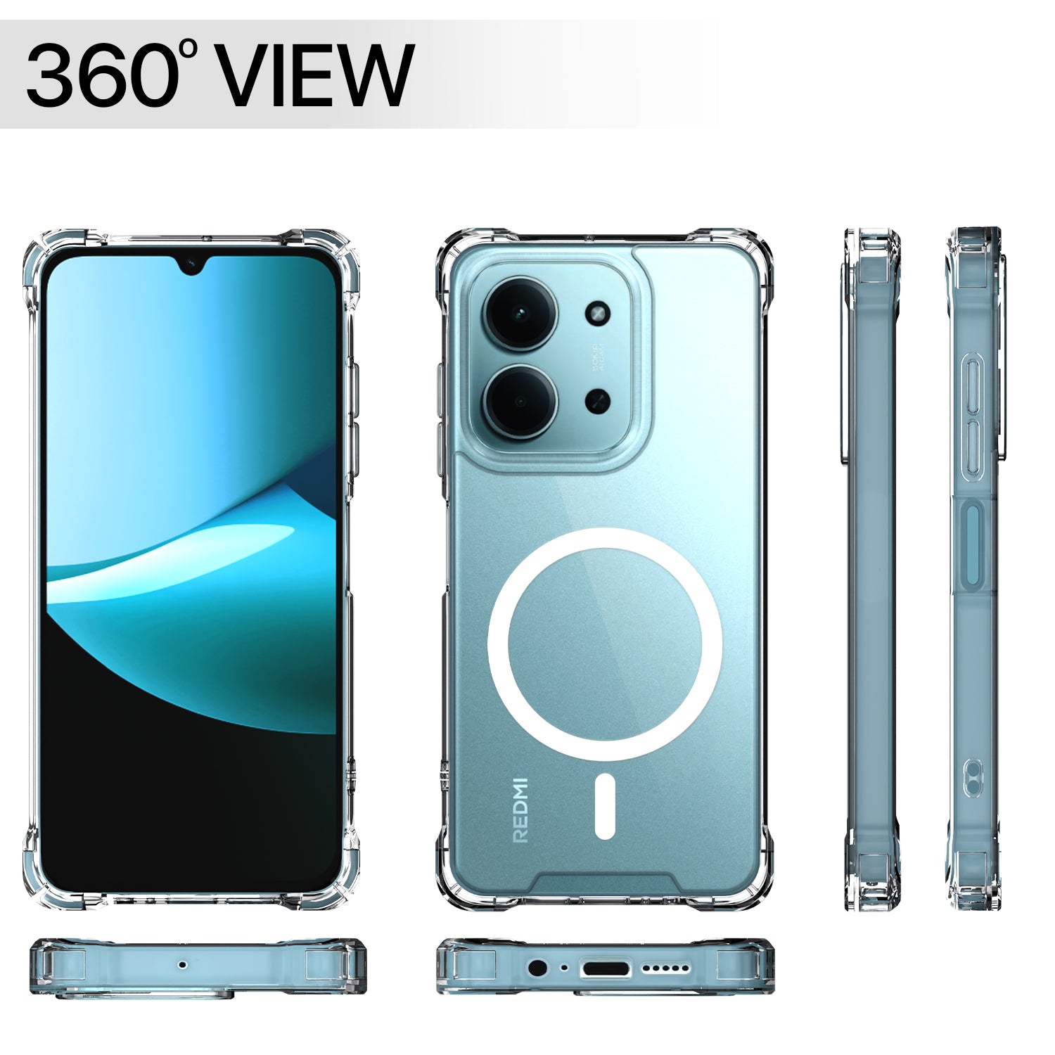 Pikkme Redmi 15c 5G MagSafe transparent mag-safe mobile cover – photo 7