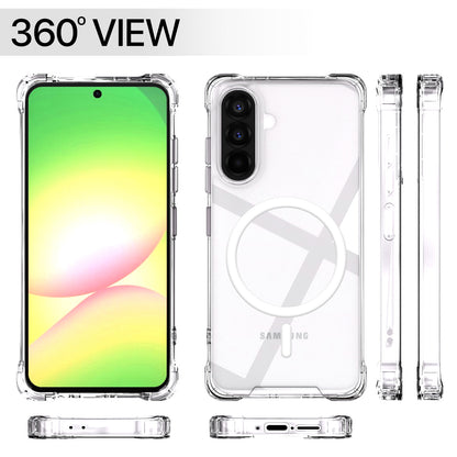 Pikkme Samsung Galaxy A56 5G  PC + TPU Crystal Clear Transparent Back Cover (Transparent)