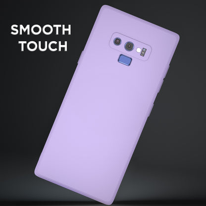 Pikkme Samsung Galaxy Note 9 Soft Matte Liquid Silicone Back Cover (Purple)