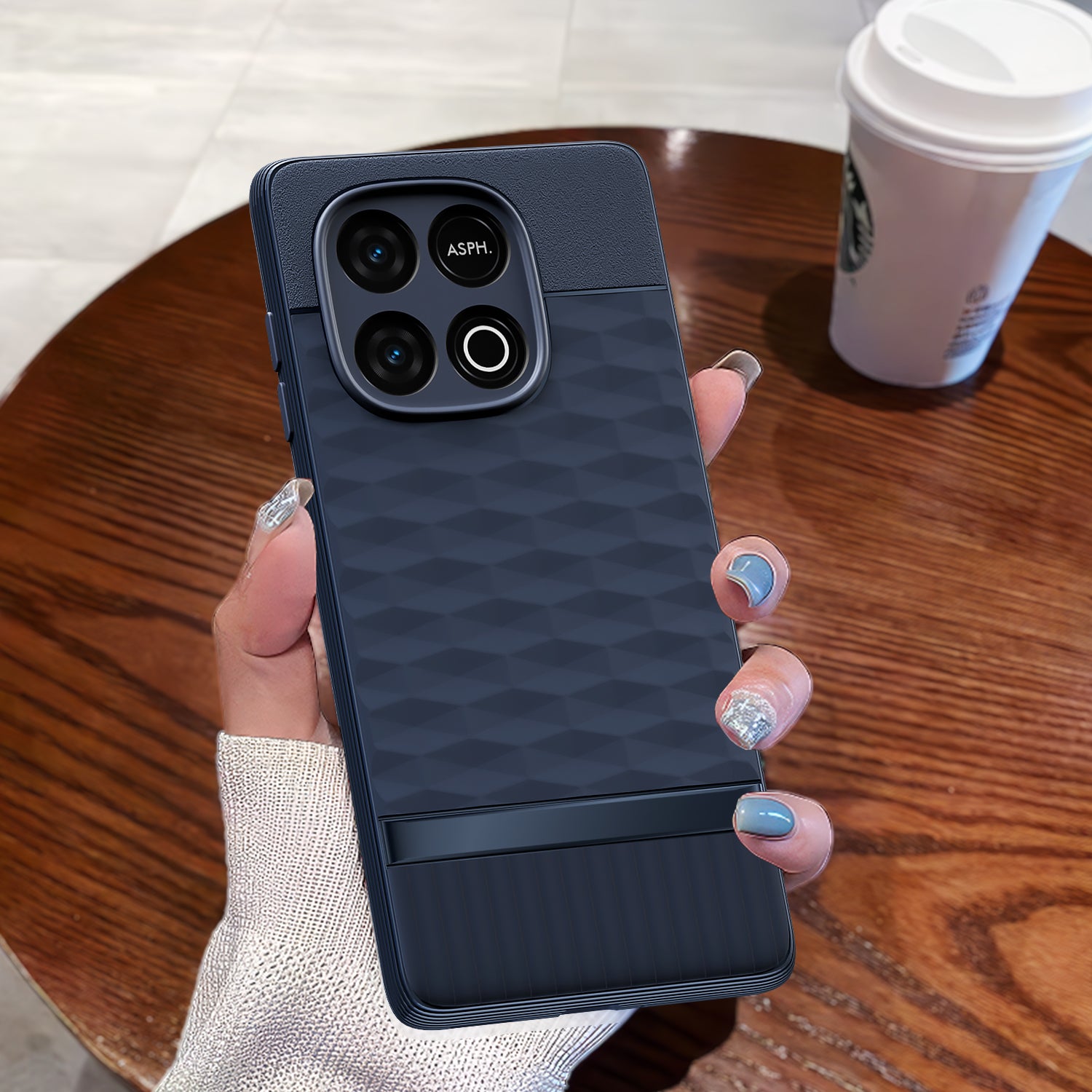 Pikkme iQOO Neo 10 5G Shockproof Soft Flexible Gencase Back Cover (Blue)