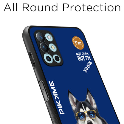 Pikkme Back Cover Pc Tpu + Printed Cool Funky Stylish Blue Dog Swag Raised Edges Camera Protection |Bumper Case For OnePlus 8T (Design 08)