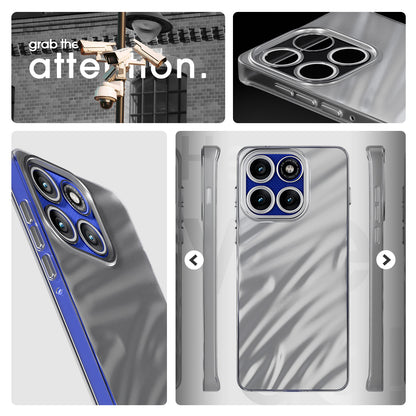 Pikkme Motorola Moto Edge 60 Pro 5G Swirl Design Silver Forest Back Cover  (Silver)