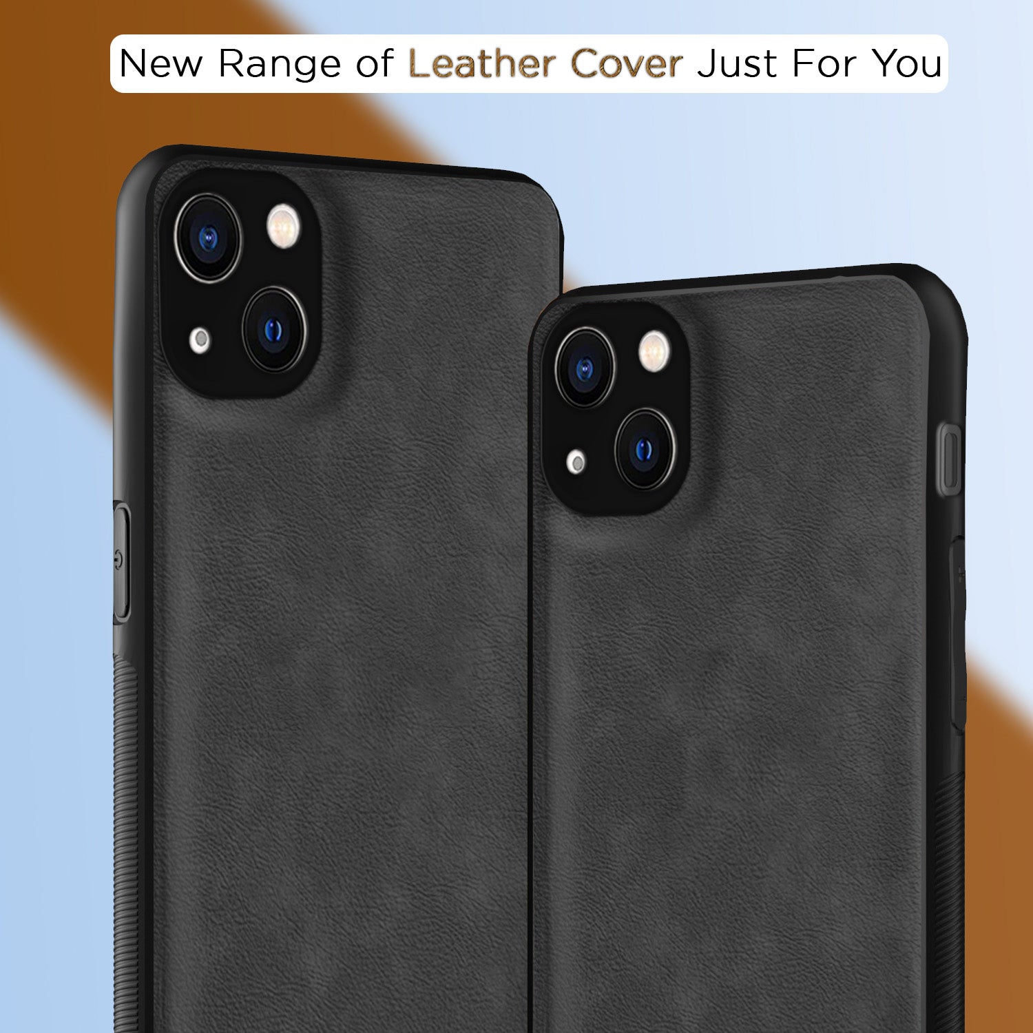 Pikkme iPhone 13 Leatherback Back Case | Grey