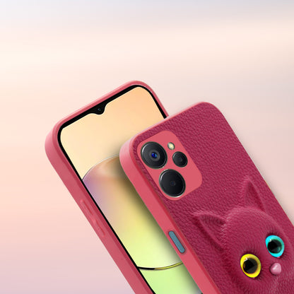 Pikkme Realme 9i 5G Kitty Back Cover (Pink)