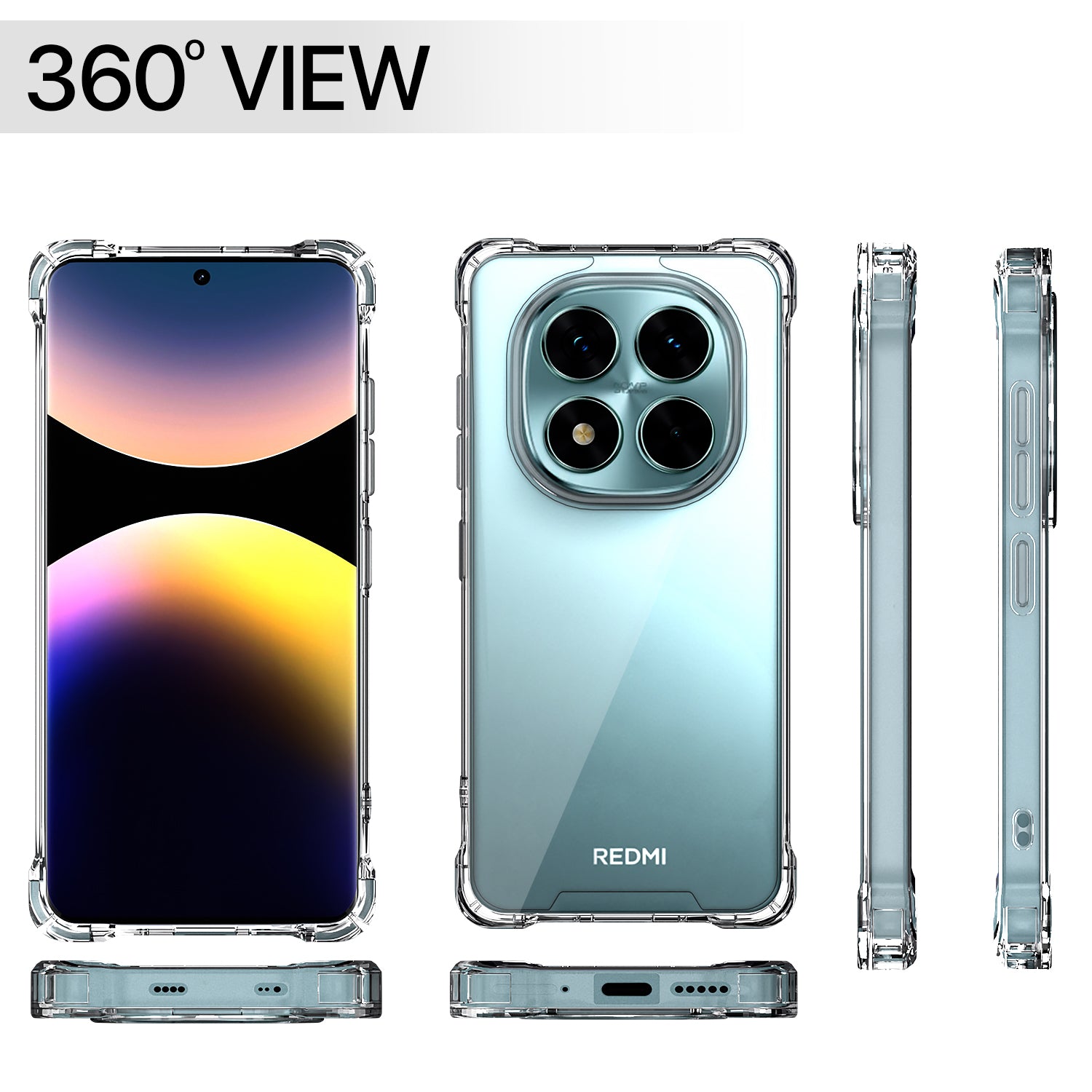 Pikkme Redmi Note 15 Pro 5G Mag-Safe Shockproof PC + TPU Back Cover
