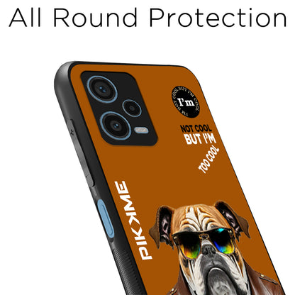 Pikkme Back Cover Pc Tpu + Printed Cool Funky Stylish Brown Dog Swag Raised Edges Camera Protection |Bumper Case For Redmi Note 12 Pro Plus (Design 10)