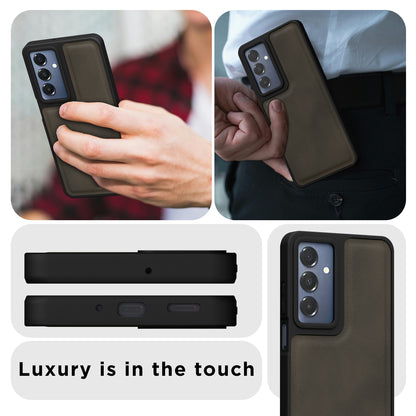 Pikkme Samsung Galaxy A16 5G Premium Leatherback Case (Brown)