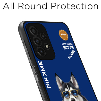 Pikkme Back Cover Pc Tpu + Printed Cool Funky Stylish Blue Dog Swag Raised Edges Camera Protection |Bumper Case For Samsung Galaxy A53 (Design 08)