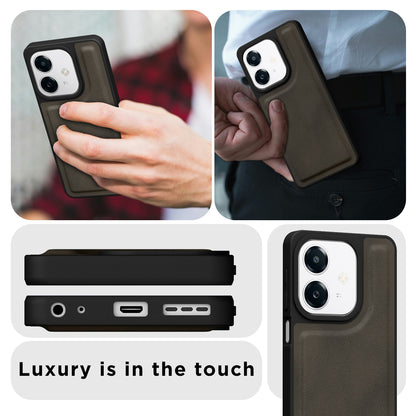 Pikkme Oppo A3x 5G / A3x 4G / A3 5G Premium Leatherback Case (Brown)