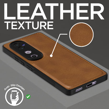 Pikkme Vivo V40 / V40 Pro / T3 Ultra 5G Leatherback Back Case | Brown