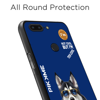 Pikkme Back Cover Pc Tpu + Printed Cool Funky Stylish Blue Dog Swag Raised Edges Camera Protection |Bumper Case For OnePlus 5T (Design 08)