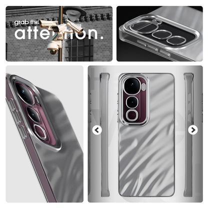 Pikkme Vivo Y400 Pro 5G Swirl Design Silver Forest Back Cover  (Silver)