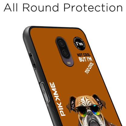 Pikkme Back Cover Pc Tpu + Printed Cool Funky Stylish Brown Dog Swag Raised Edges Camera Protection |Bumper Case For OnePlus 6T (Design 10)