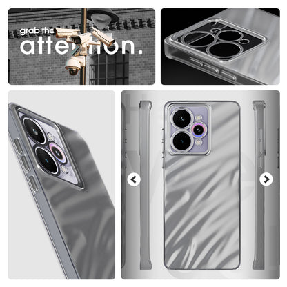 Pikkme Realme 15 Pro 5G Swirl Design Silver Forest Back Cover  (Silver)