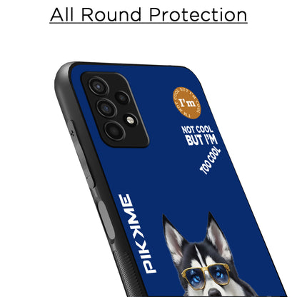 Pikkme Back Cover Pc Tpu + Printed Cool Funky Stylish Blue Dog Swag Raised Edges Camera Protection |Bumper Case For Samsung Galaxy A13 4G (Design 08)