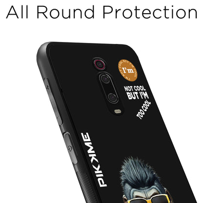 Pikkme Back Cover Pc Tpu + Printed Cool Funky Stylish Black Gorilla Swag Raised Edges Camera Protection |Bumper Case For Redmi K20 Pro (Design 07)