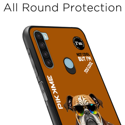 Pikkme Back Cover Pc Tpu + Printed Cool Funky Stylish Brown Dog Swag Raised Edges Camera Protection |Bumper Case For Redmi Note 8 (Design 10)