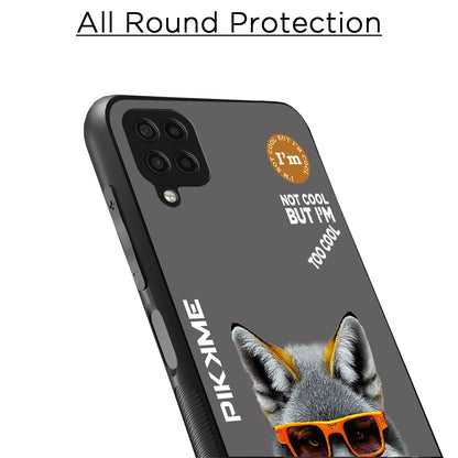 Pikkme Back Cover Pc Tpu + Printed Cool Funky Stylish Grey Wolf Swag Raised Edges Camera Protection |Bumper Case For Samsung Galaxy M12 (Design 01)