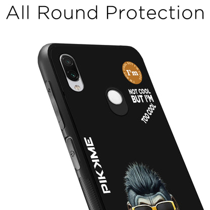 Pikkme Back Cover Pc Tpu + Printed Cool Funky Stylish Black Gorilla Swag Raised Edges Camera Protection |Bumper Case For Redmi Note 7 Pro (Design 07)