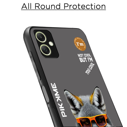 Pikkme Back Cover Pc Tpu + Printed Cool Funky Stylish Grey Wolf Swag Raised Edges Camera Protection |Bumper Case For Samsung Galaxy A05 (Design 01)