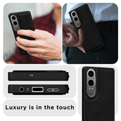 Pikkme OnePlus Nord CE 4 Lite 5G Premium Super Soft-Touch Leatherback Case (Black)