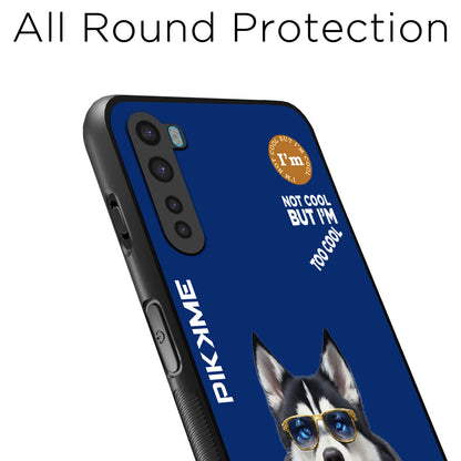 Pikkme Back Cover Pc Tpu + Printed Cool Funky Stylish Blue Dog Swag Raised Edges Camera Protection |Bumper Case For OnePlus Nord (Design 08)