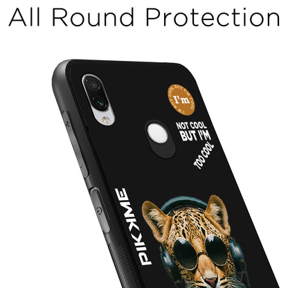 Pikkme Back Cover Pc Tpu + Printed Cool Funky Stylish Black Leopard Swag Raised Edges Camera Protection |Bumper Case For Redmi Note 7 Pro (Design 04)