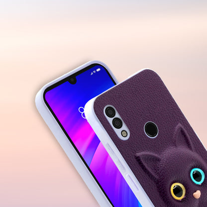 Pikkme Mi Redmi 7 / Redmi Y3 Kitty Back Cover (Purple)