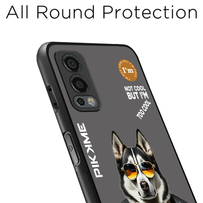 Pikkme Back Cover Pc Tpu + Printed Cool Funky Stylish Grey Dog Swag Raised Edges Camera Protection |Bumper Case For OnePlus Nord 2 5G (Design 02)