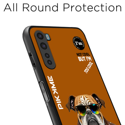 Pikkme Back Cover Pc Tpu + Printed Cool Funky Stylish Brown Dog Swag Raised Edges Camera Protection |Bumper Case For OnePlus Nord (Design 10)