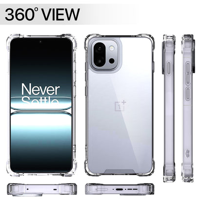 Pikkme OnePlus 13s 5G PC + TPU Crystal Clear Back Cover (Transparent)