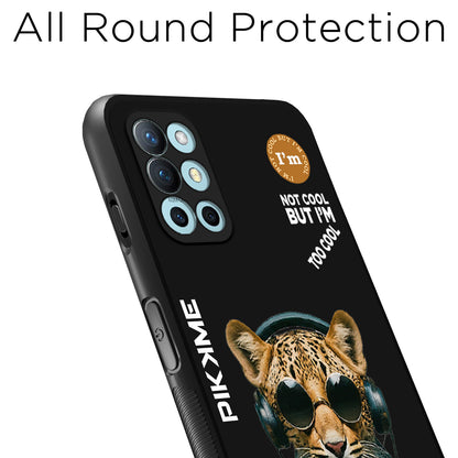 Pikkme Back Cover Pc Tpu + Printed Cool Funky Stylish Black Leopard Swag Raised Edges Camera Protection |Bumper Case For OnePlus 9R (Design 04)