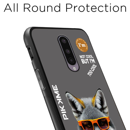 Pikkme Back Cover Pc Tpu + Printed Cool Funky Stylish Grey Wolf Swag Raised Edges Camera Protection |Bumper Case For OnePlus 8 (Design 01)