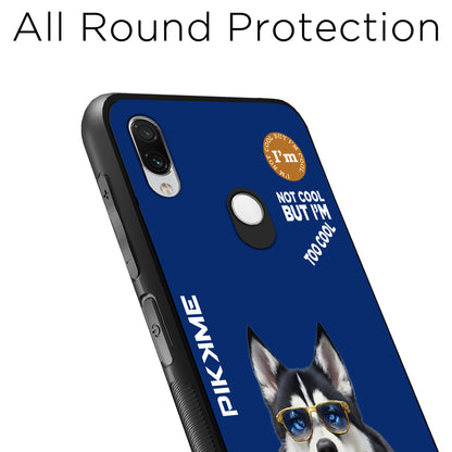 Pikkme Back Cover Pc Tpu + Printed Cool Funky Stylish Blue Dog Swag Raised Edges Camera Protection |Bumper Case For Redmi Note 7 Pro (Design 08)