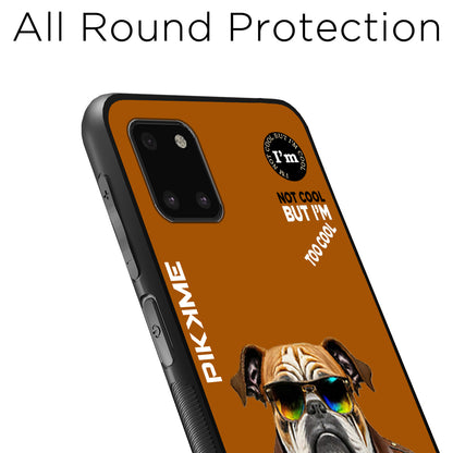 Pikkme Back Cover Pc Tpu + Printed Cool Funky Stylish Brown Dog Swag Raised Edges Camera Protection |Bumper Case For Samsung Galaxy Note 10 Lite (Design 10)