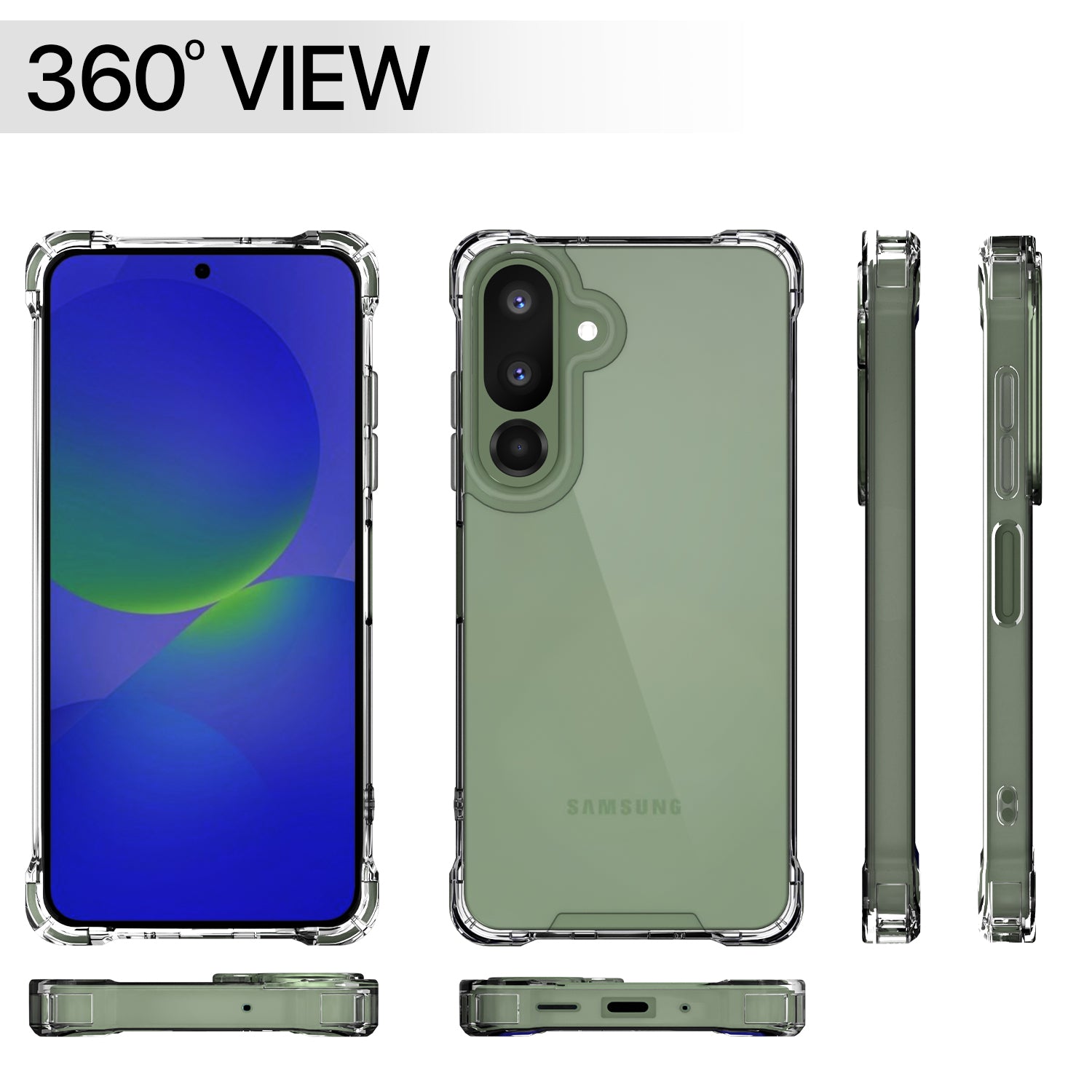 Pikkme Samsung Galaxy M36 5G  PC + TPU Crystal Clear Transparent Back Cover (Transparent)