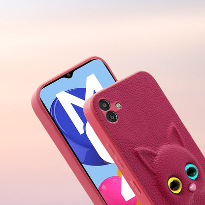 Pikkme Samsung Galaxy M04 / F04 / A04e Kitty Back Cover (Pink)